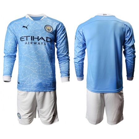 Tenue Manchester City Enfant Domicile 2020-2021 Maillot de Foot ML
